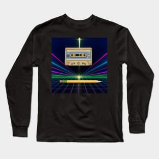 Cassette tape and Pencil! Long Sleeve T-Shirt